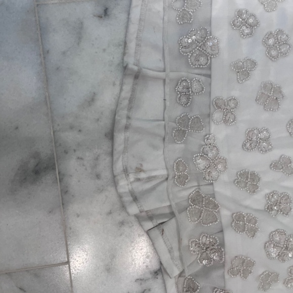 Mac Duggal White sequin gown - Picture 3 of 13